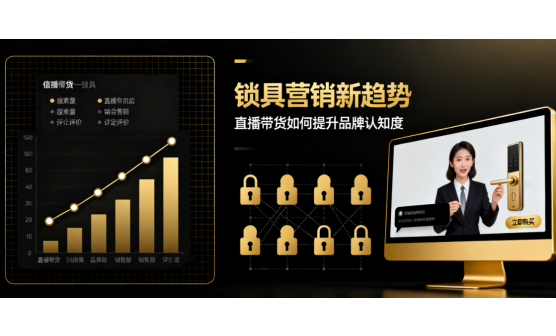 锁具营销新趋势:直播带货如何提升品牌认知度