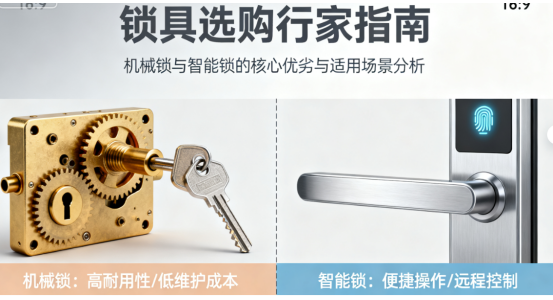 锁具选购行家指南:机械锁与智能锁的核心优劣与适用场景分析